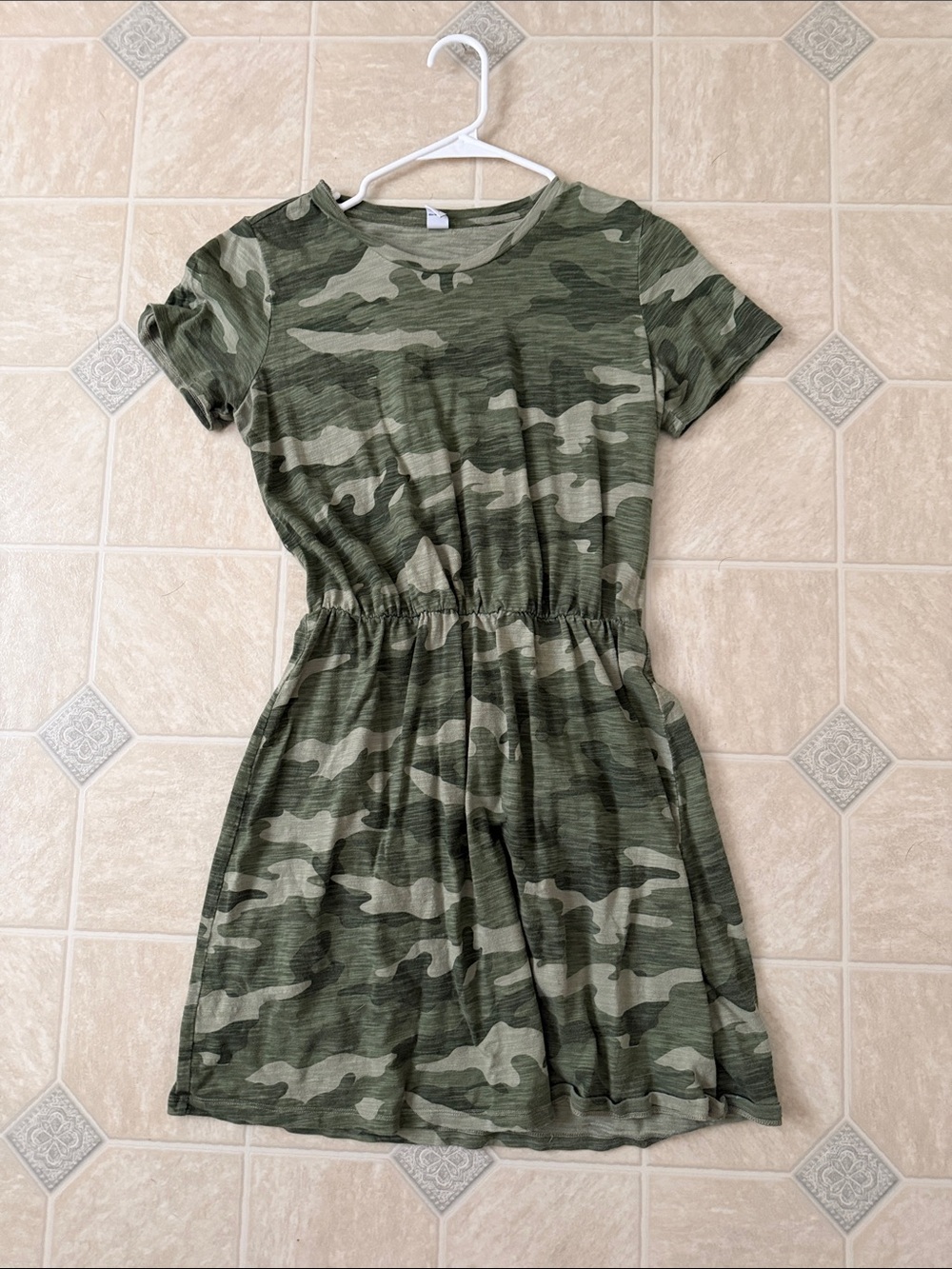 Old Navy Waist Defined Camo Dress